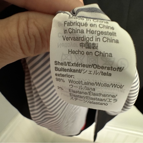 J Crew Parke Blazer in Wool Flannel Black Size 6 - Picture 12 of 12